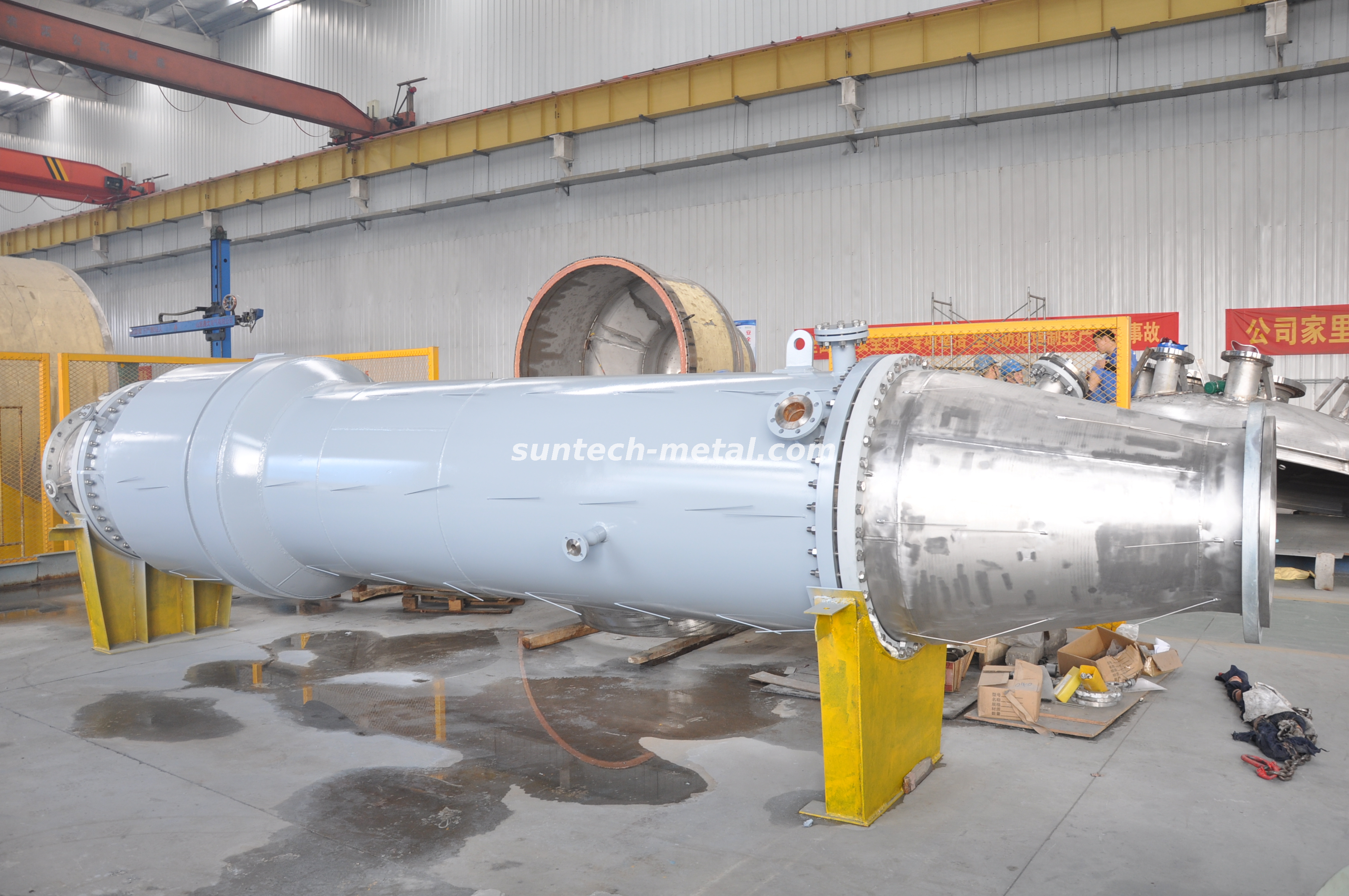 Helium TEMA Titanium Pressure Vessel Heat Exchange